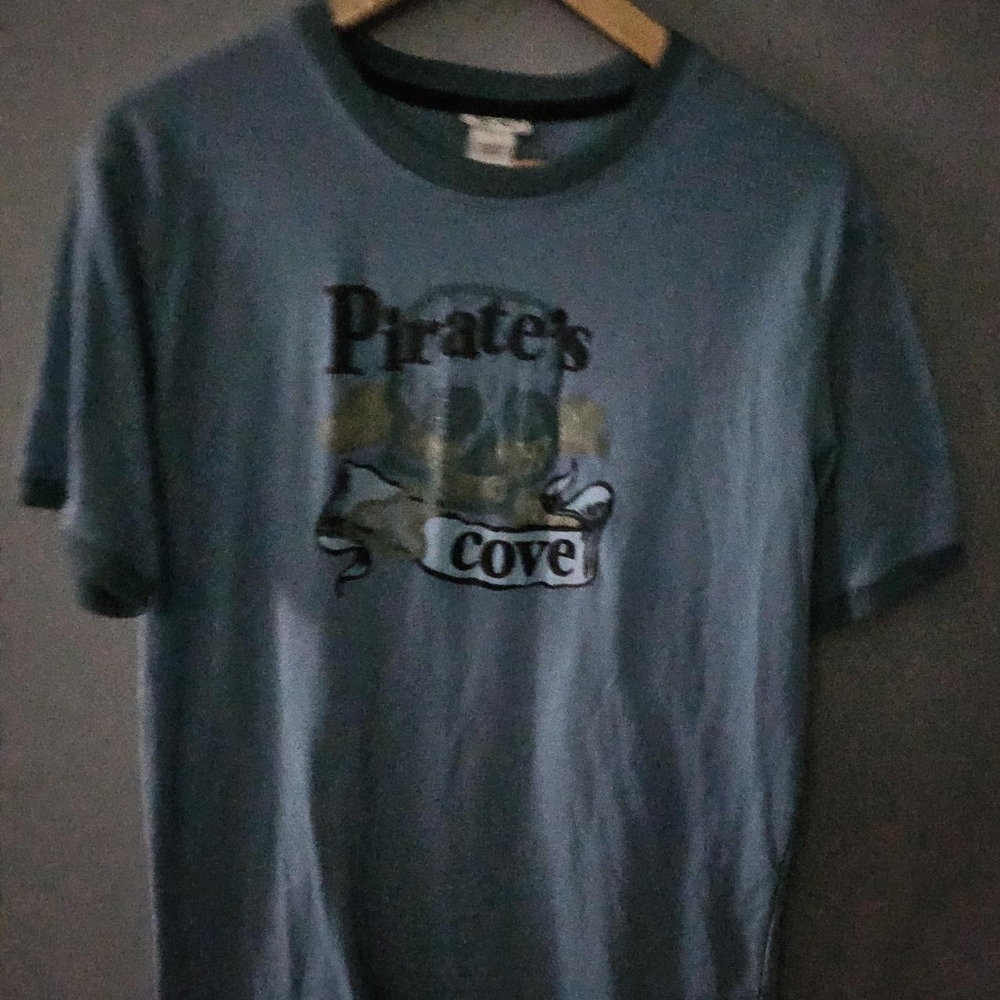 light blue pirate shirt boys XL / mens small/medium